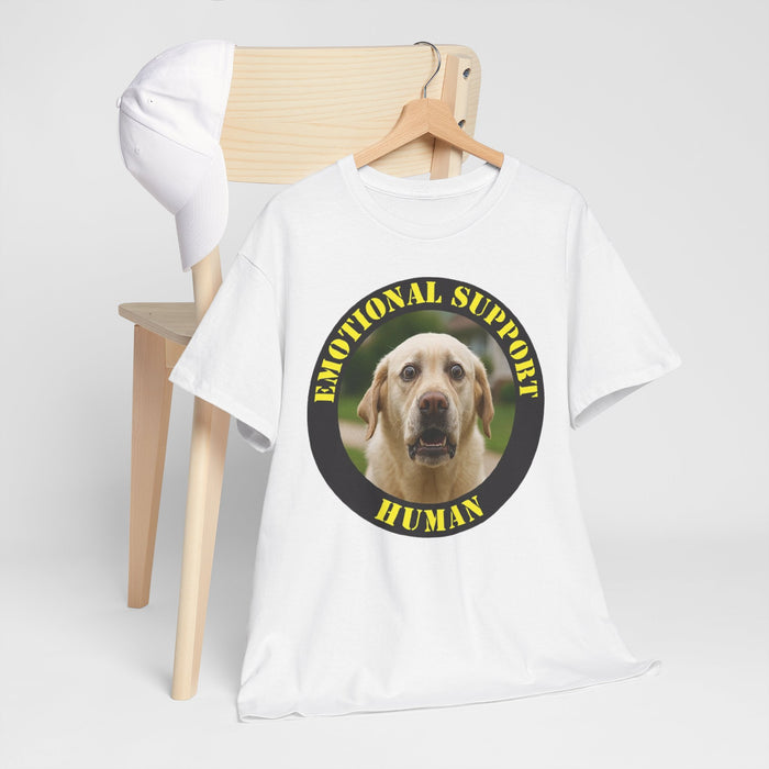 Emotional Support Human T-Shirt — Cute Labrador Pet Therapy Tee