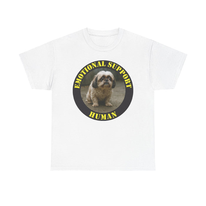 Emotional Support Human T-Shirt — Cute Dog Graphic  Shih Tzu Tee