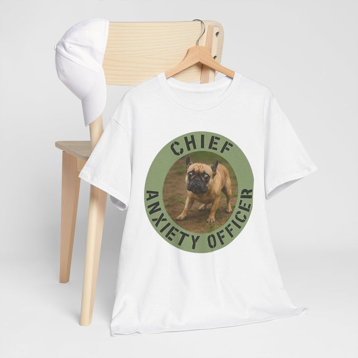 Chief Anxiety Officer T-Shirt — Funny Pug Dog Graphic Tee