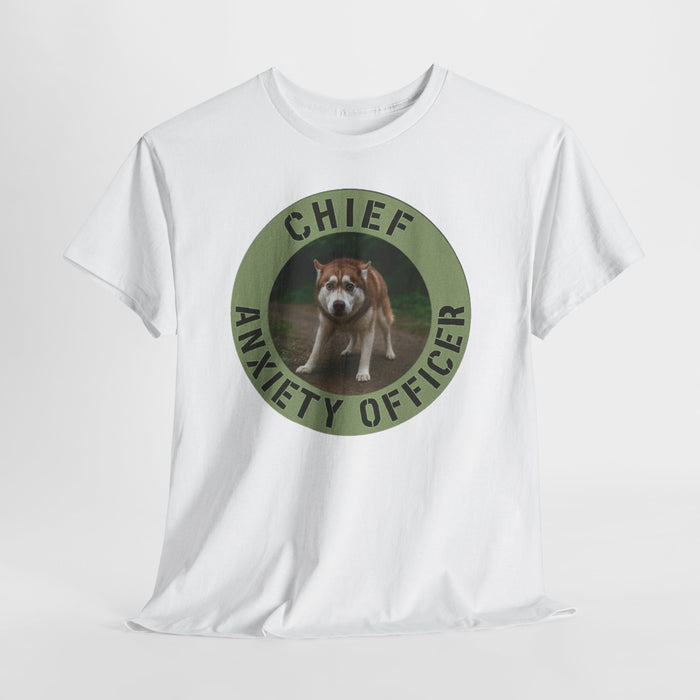 Chief Anxiety Officer T-Shirt — Funny Dog Graphic Tee