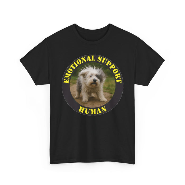 Emotional Support Human T-Shirt — Cute Puppy Graphic Tee