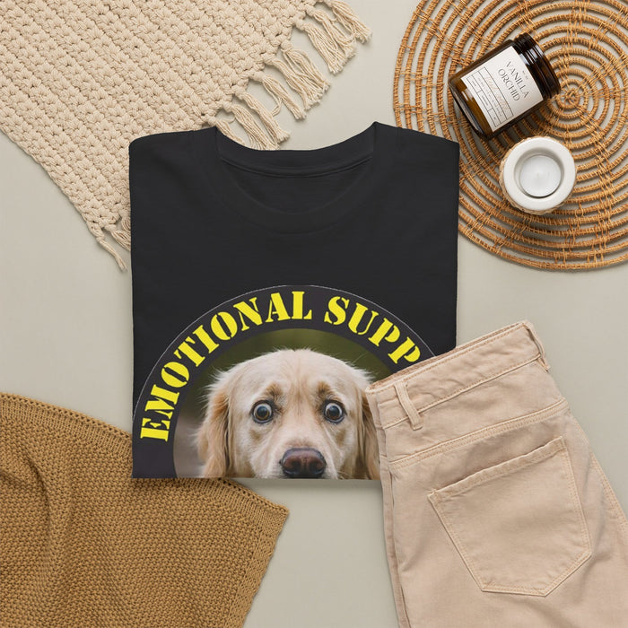 Emotional Support Human T-Shirt — Cute Golden Retriever Therapy Dog Tee