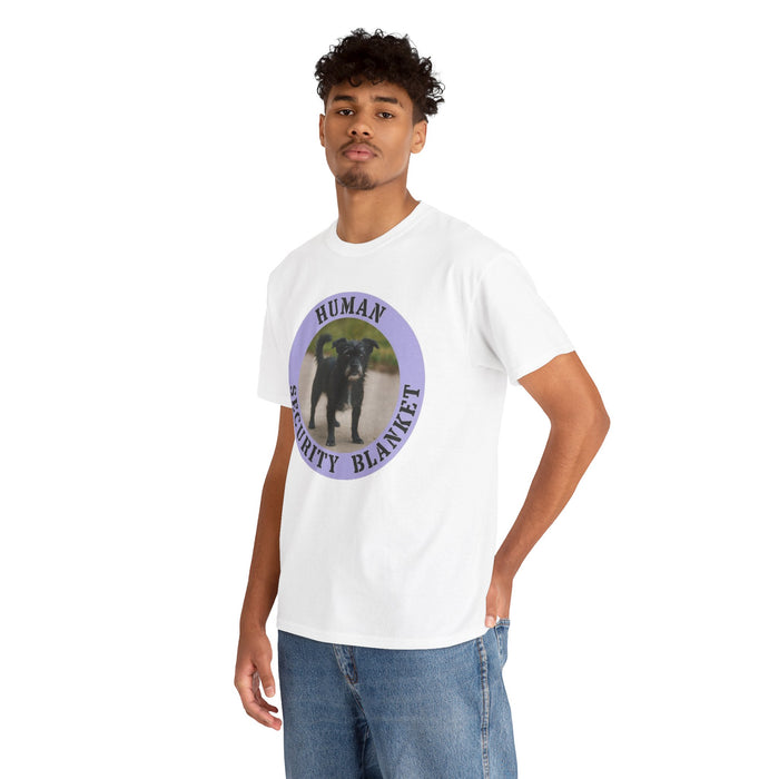 T-Shirt — “Human Security Blanket” Dog Photo Tee