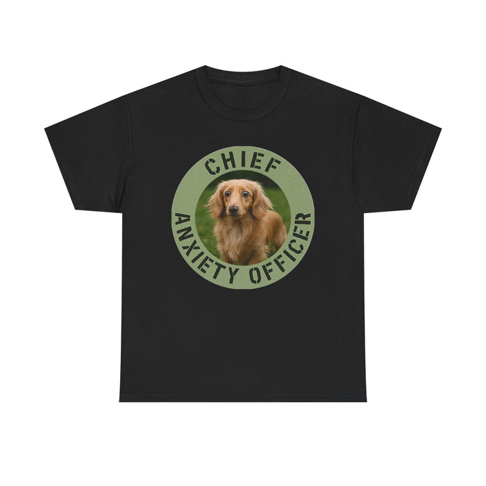 Chief Anxiety Officer T-Shirt — Funny Dog Rescue Tee for Dog Lovers