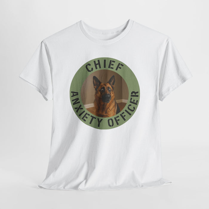Chief Anxiety Officer T-Shirt — Funny Dog Graphic Tee