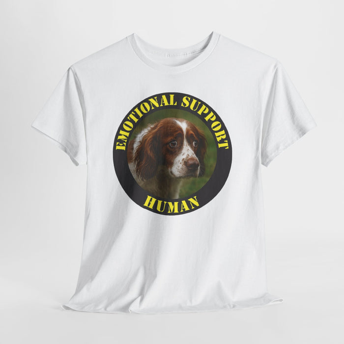 Emotional Support Human T-Shirt — Cute Spaniel Pet Therapy Tee