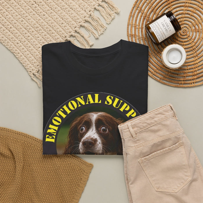 Emotional Support Human T‑Shirt — Dog Meme Tee for Pet Lovers