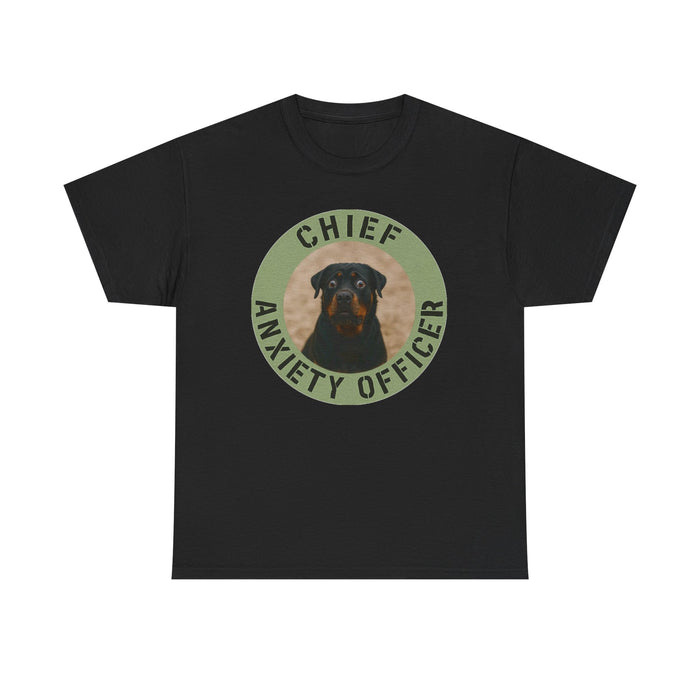 Chief Anxiety Officer Dog T-Shirt – Funny Rottweiler Pet Tee