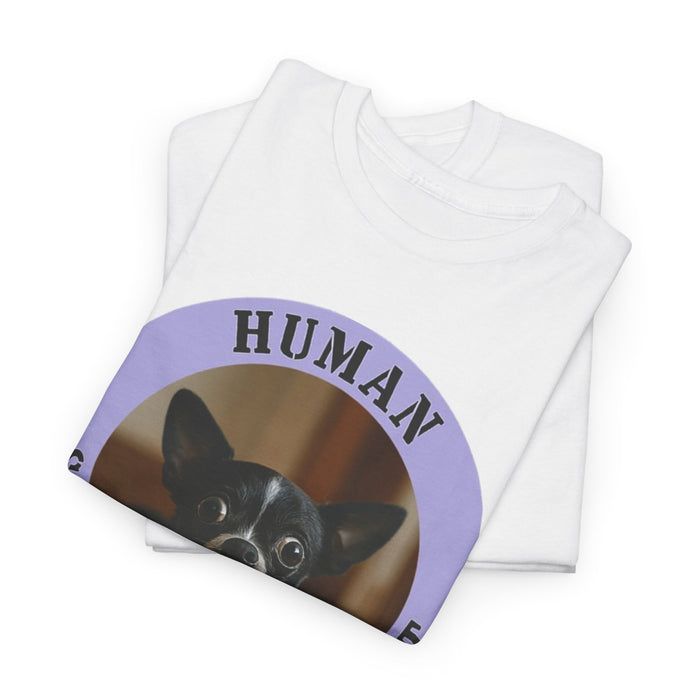 Dog Lover T-Shirt — "Human Security Blanket" Cute Chihuahua Graphic Tee