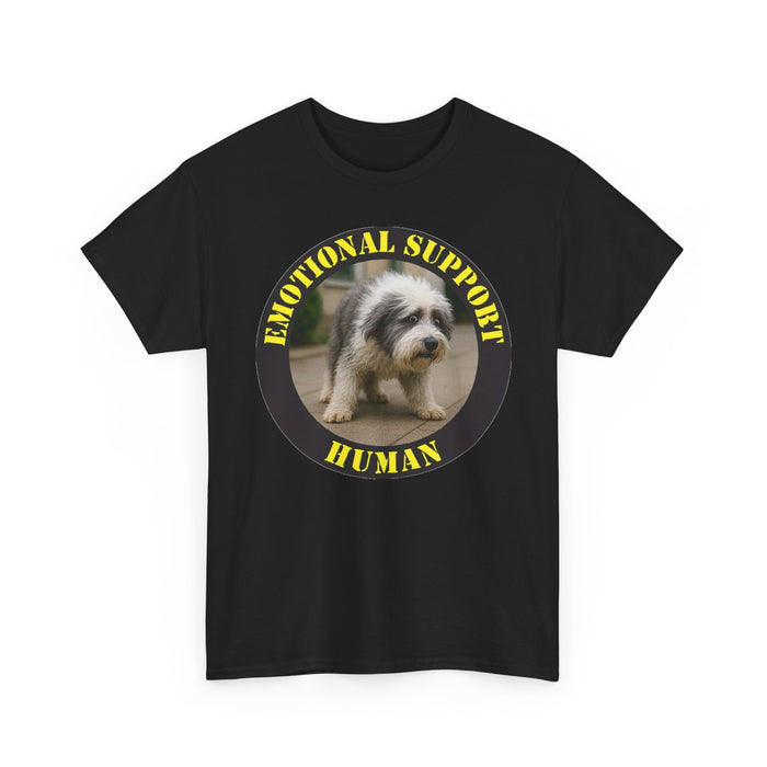 T-Shirt — "Emotional Support Human" Dog Photo Tee