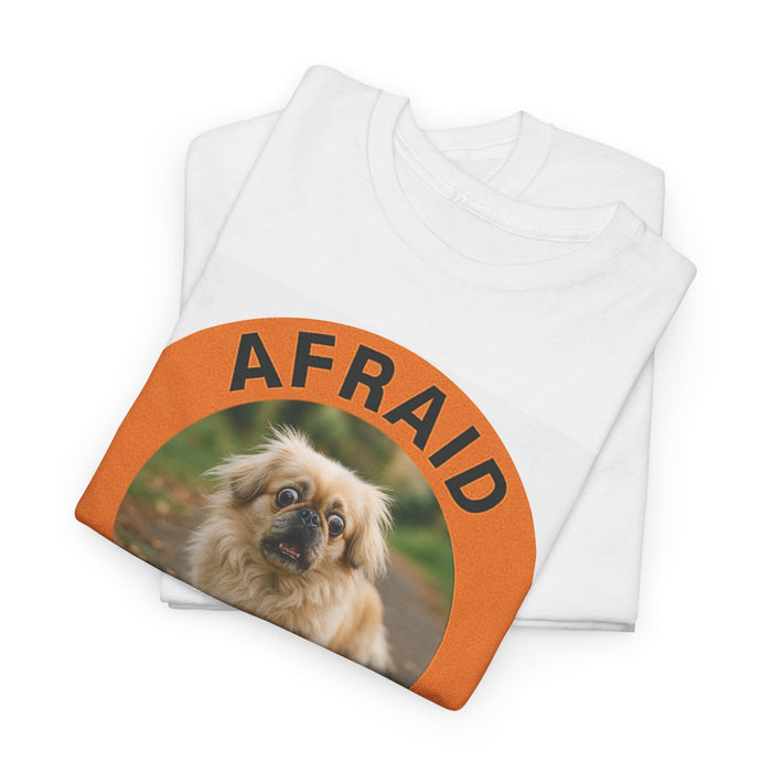 Pekingese Afraid But Trying Tee - Cute Motivational Porg Shirt