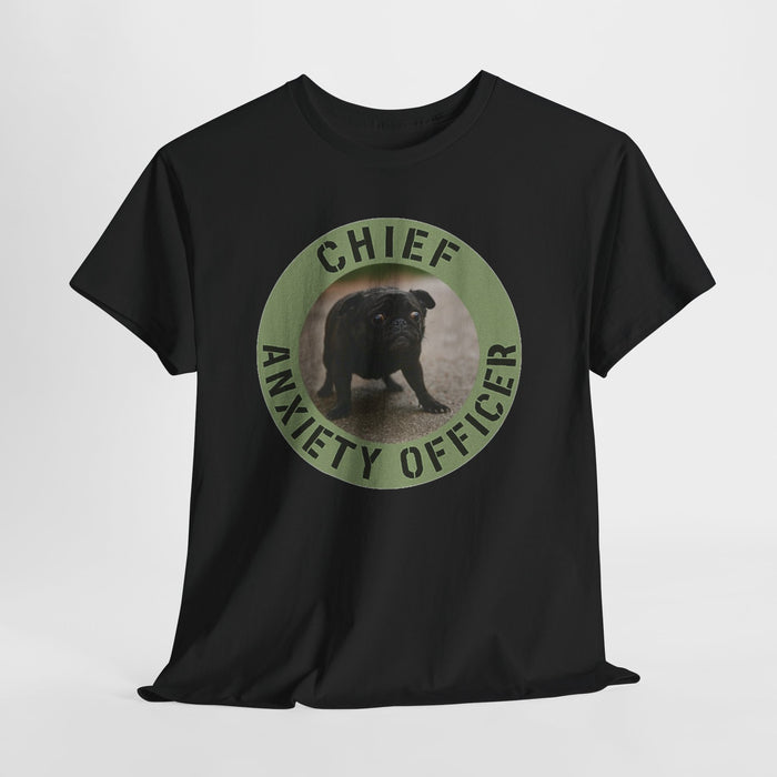 Chief Anxiety Officer T-Shirt — Funny Dog Graphic Tee