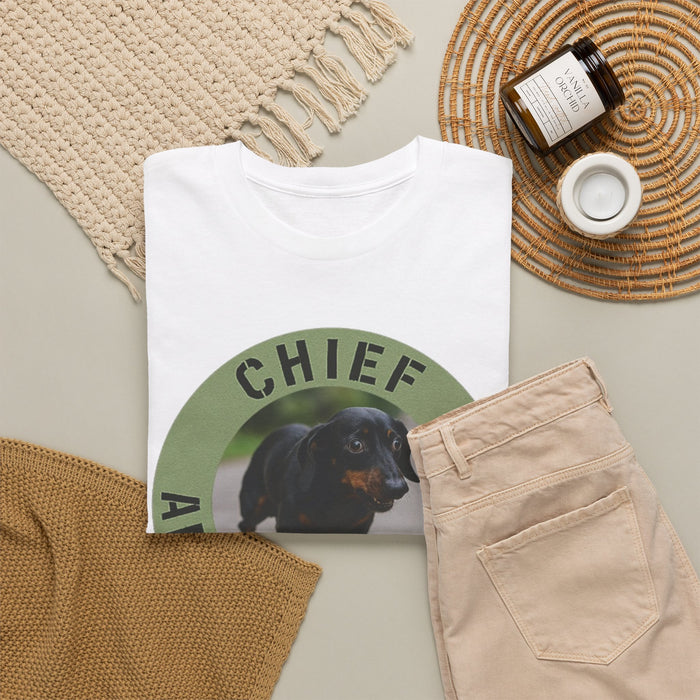 Chief Anxiety Officer T-Shirt — Cute Dachshund Pet Humor Tee