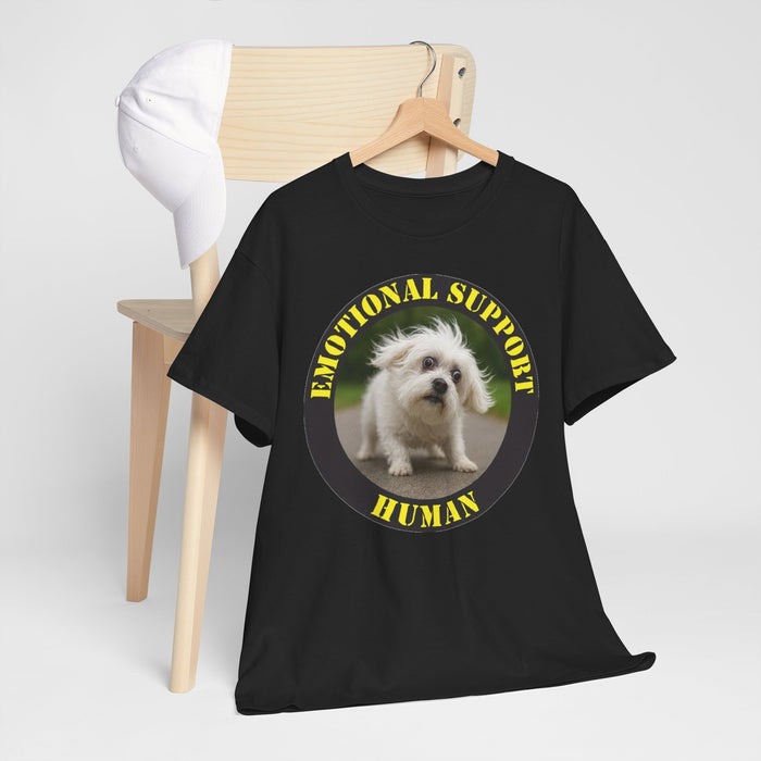 Emotional Support Human T‑Shirt - Cute Puppy Graphic Tee