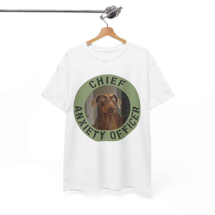 Chief Anxiety Officer T-Shirt – Funny Dog Tee for Anxious Pet Lovers