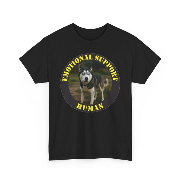Emotional Support Human T‑Shirt — Funny Dog Support Shirt