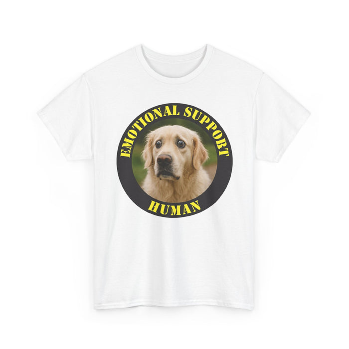Emotional Support Human Tee — Cute Labrador Pet Therapy T‑Shirt