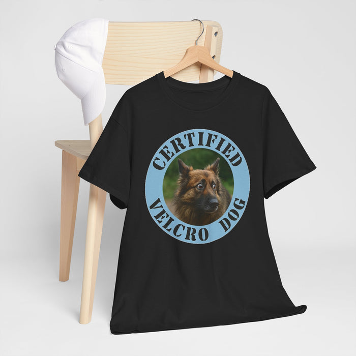 Certified Velcro Dog T‑Shirt — Funny Dog Lover Tee