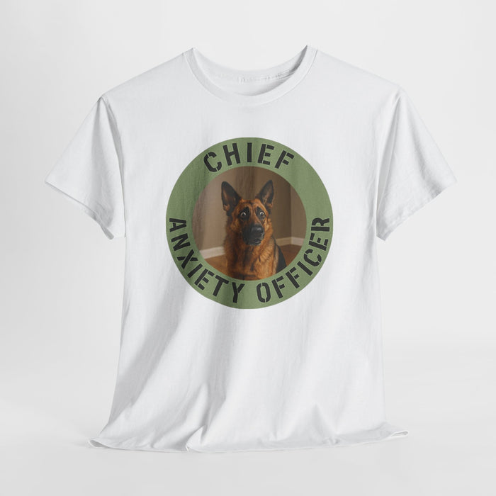 Chief Anxiety Officer T-Shirt — Funny German Shepherd Tee