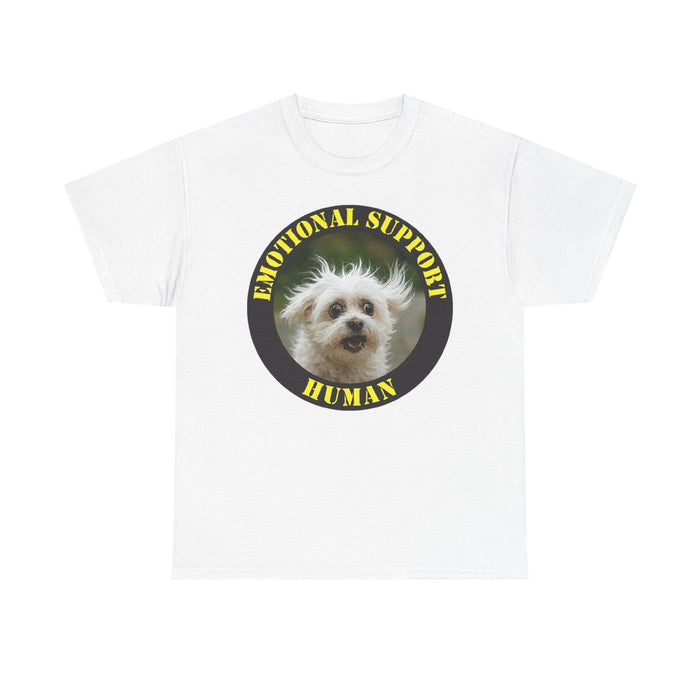 Emotional Support Human T-Shirt — Cute Dog Circle Graphic