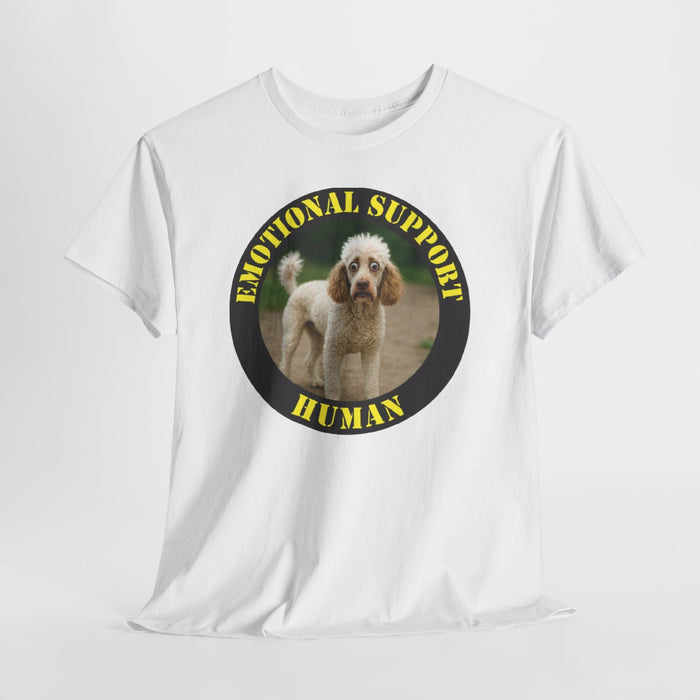 Emotional Support Human T-Shirt — Cute Poodle Pet Lover Tee