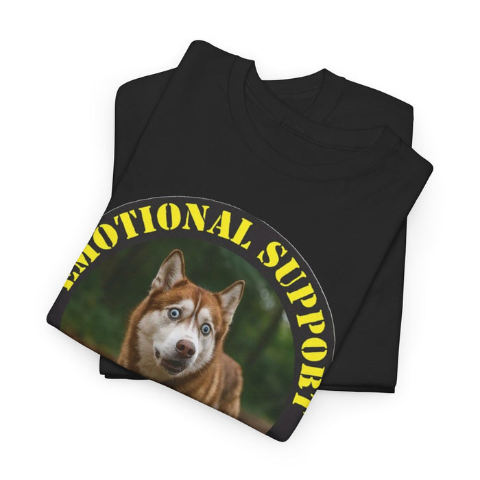 Emotional Support Human T-Shirt — Husky Pet Lover Tee