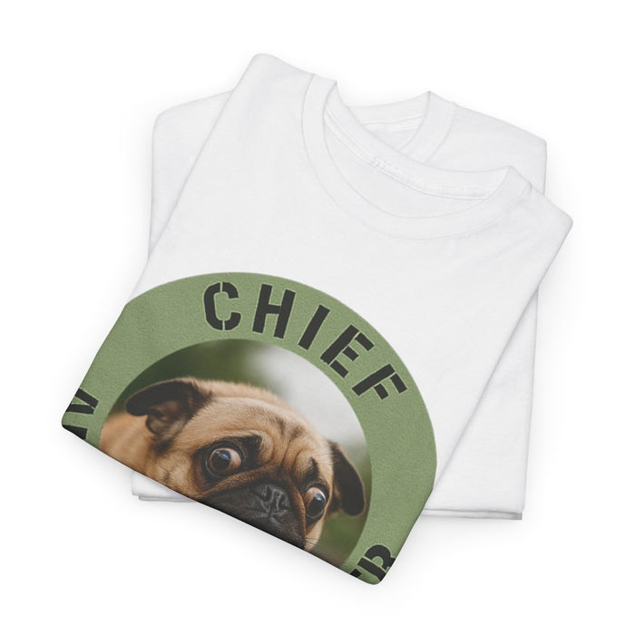 Chief Anxiety Officer Tee — Funny Pug Graphic T-Shirt