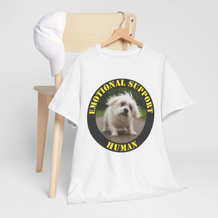 Emotional Support Human T‑Shirt - Cute Puppy Graphic Tee