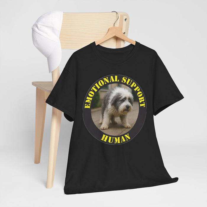 T-Shirt — "Emotional Support Human" Dog Photo Tee