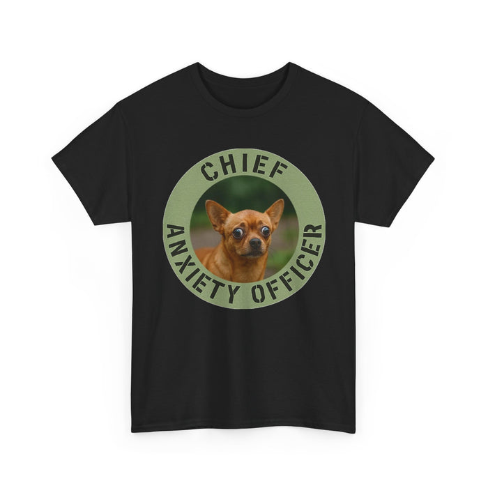 Chief Anxiety Officer T-Shirt — Funny Dog Graphic Tee