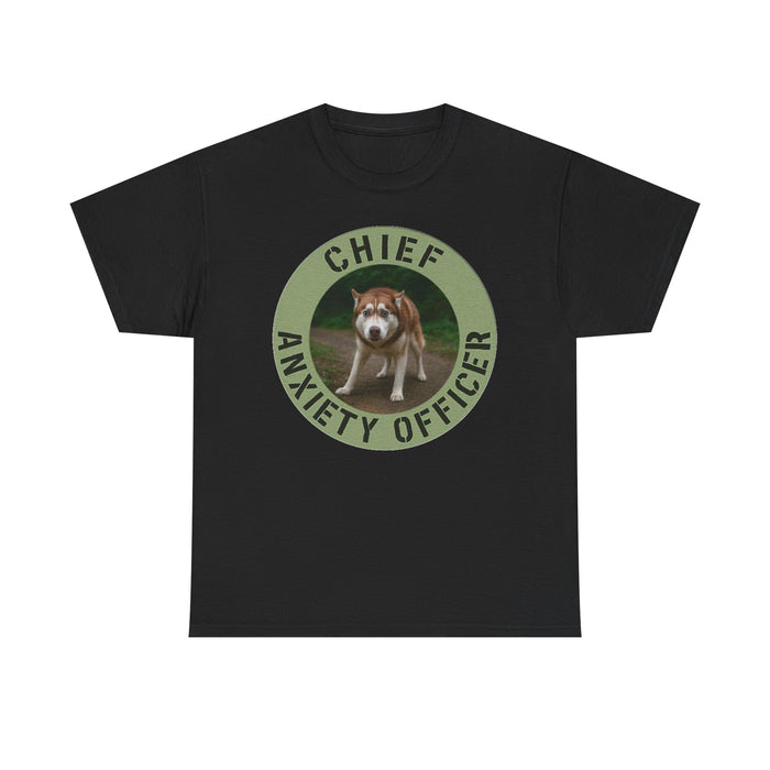 Chief Anxiety Officer T-Shirt — Funny Dog Graphic Tee