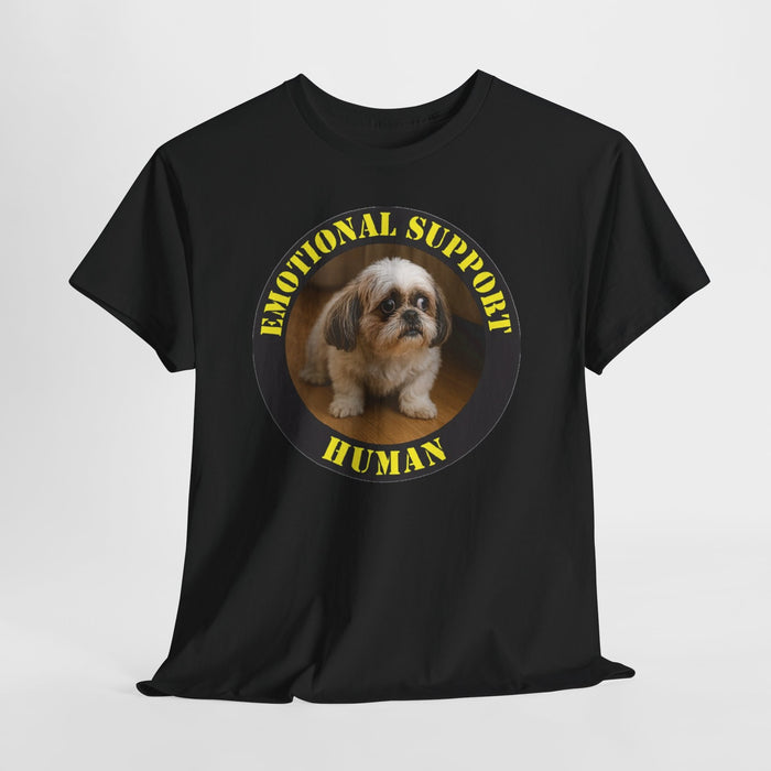 Emotional Support Human T-Shirt — Cute Shih Tzu Comfort Tee