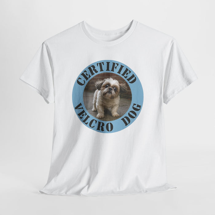 Certified Velcro Dog T‑Shirt — Funny Shih Tzu Pet Lover Tee