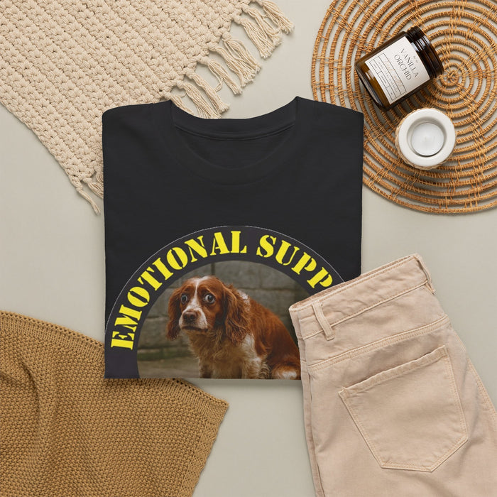 Emotional Support Human T‑Shirt — Cute Spaniel Pet Therapy Tee