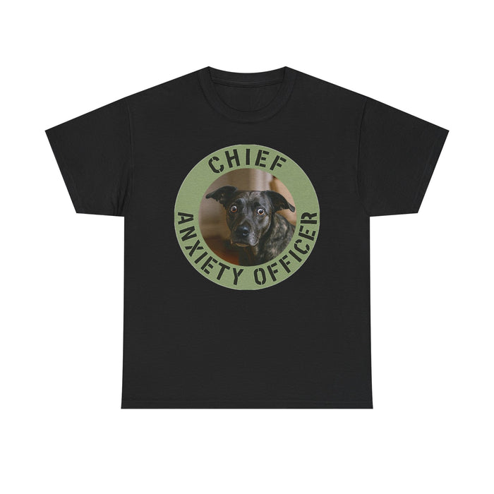 Chief Anxiety Officer Tee — Funny Dog Rescue Lover Shirt