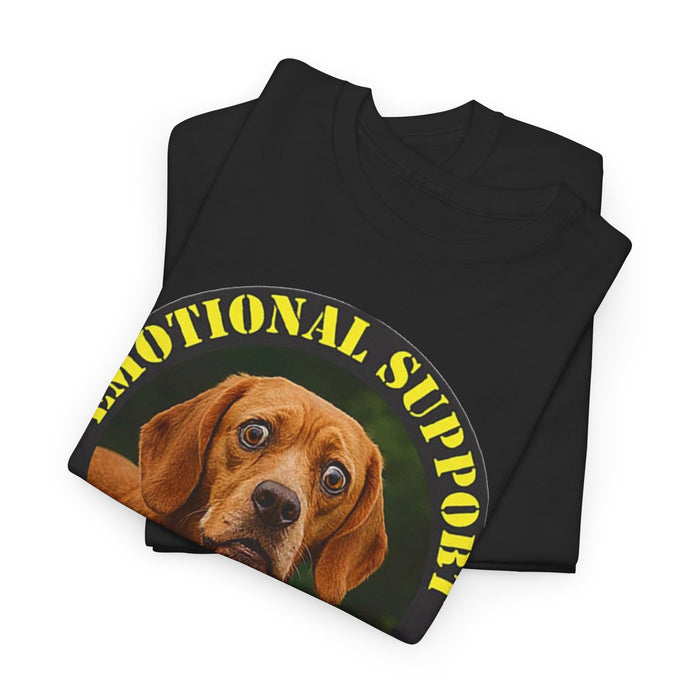 Emotional Support Human T-Shirt — Dog Portrait Graphic Tee, Funny Pet Lover Gift