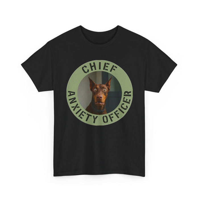 Chief Anxiety Officer T-Shirt — Funny Dog Graphic Tee