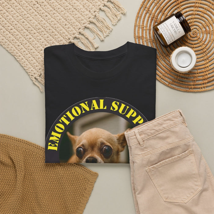 Emotional Support Human T-Shirt — Cute Chihuahua Photo Tee