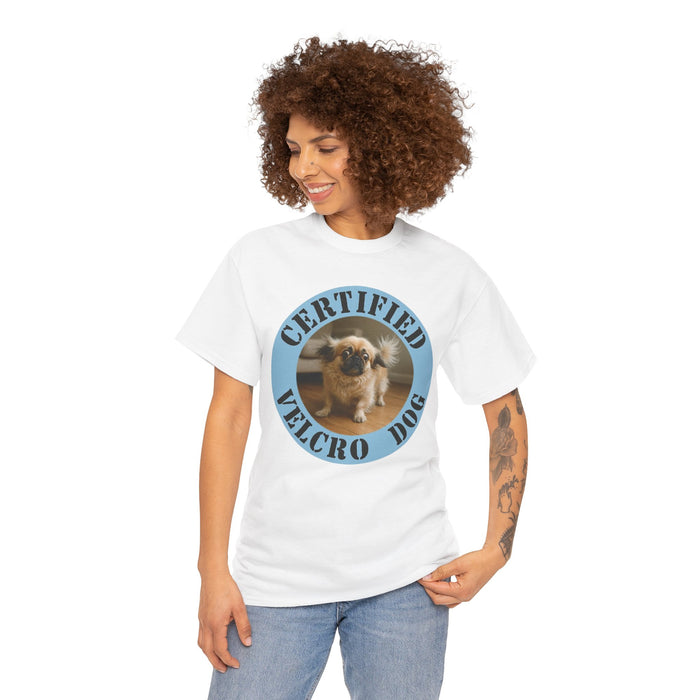 Certified Velcro Dog T‑Shirt — Funny Pug Rescue Pet Lover Tee