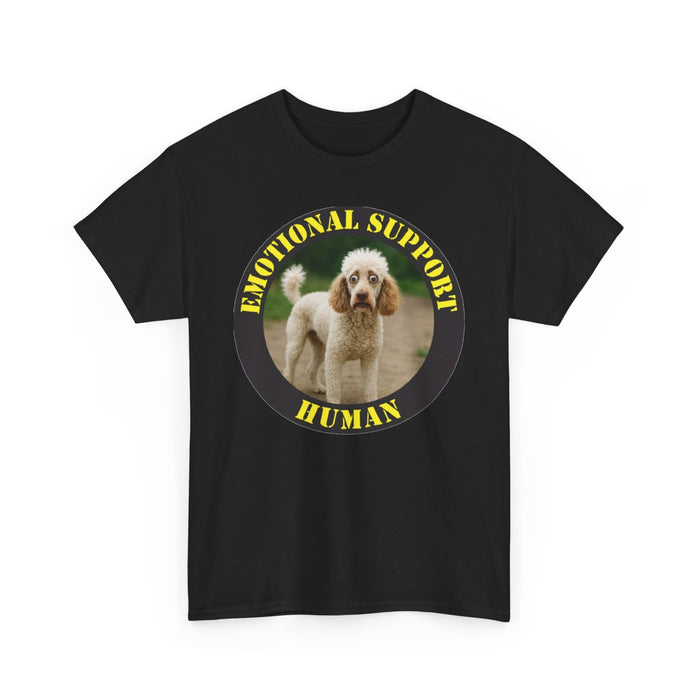 Emotional Support Human T-Shirt — Cute Poodle Pet Lover Tee