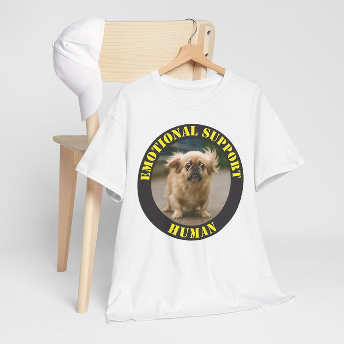 Emotional Support Human T-Shirt — Funny Rescue Dog Tee for Pet Lovers