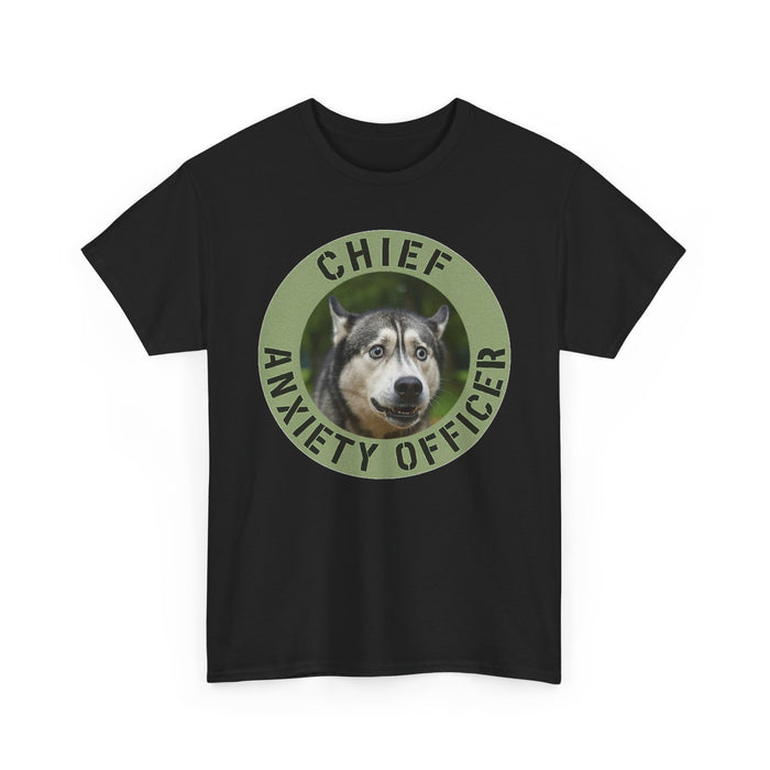 Chief Anxiety Officer T-Shirt — Funny Dog Graphic Tee