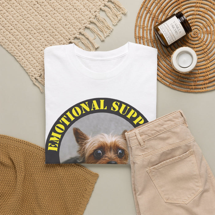 Emotional Support Human T-Shirt – Cute Yorkie Pet Shirt for Dog Lovers
