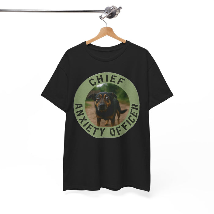 Chief Anxiety Officer T-Shirt — Funny Dog Anxiety Officer Tee