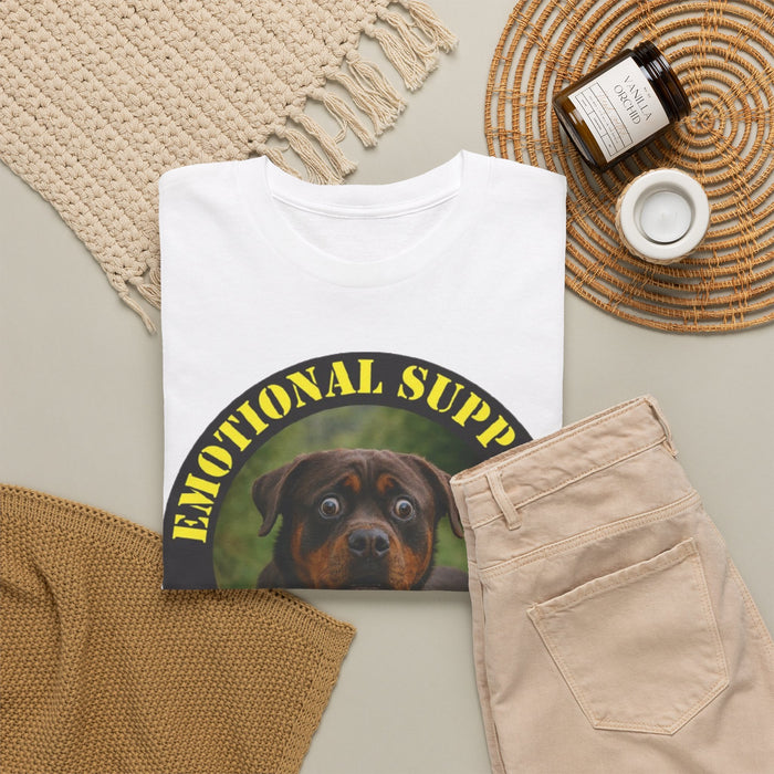 Emotional Support Human T-Shirt – Rottweiler Rescue Pet Lover Tee