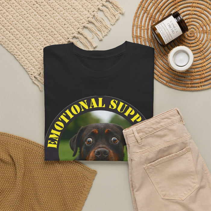 Emotional Support Human T-Shirt — Cute Rottweiler Pet Lover Tee
