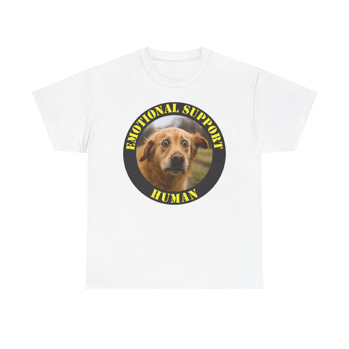 Emotional Support Human T‑Shirt — Cute Dog Photo Graphic Tee
