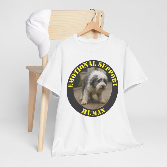 T-Shirt — "Emotional Support Human" Dog Photo Tee