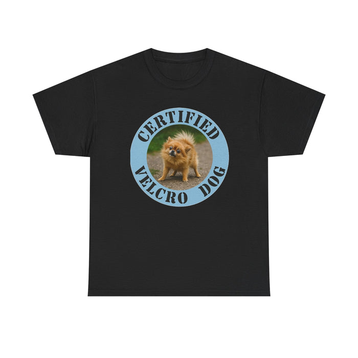 Certified Velcro Dog T-Shirt – Funny Pomeranian Pet Lover Tee