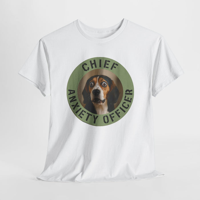 Chief Anxiety Officer T-Shirt — Funny Dog Pet Lover Tee